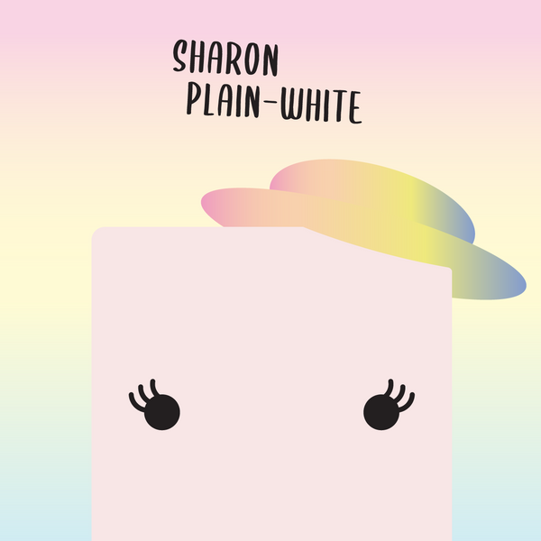 The Single Socks I Sharon Plain-White