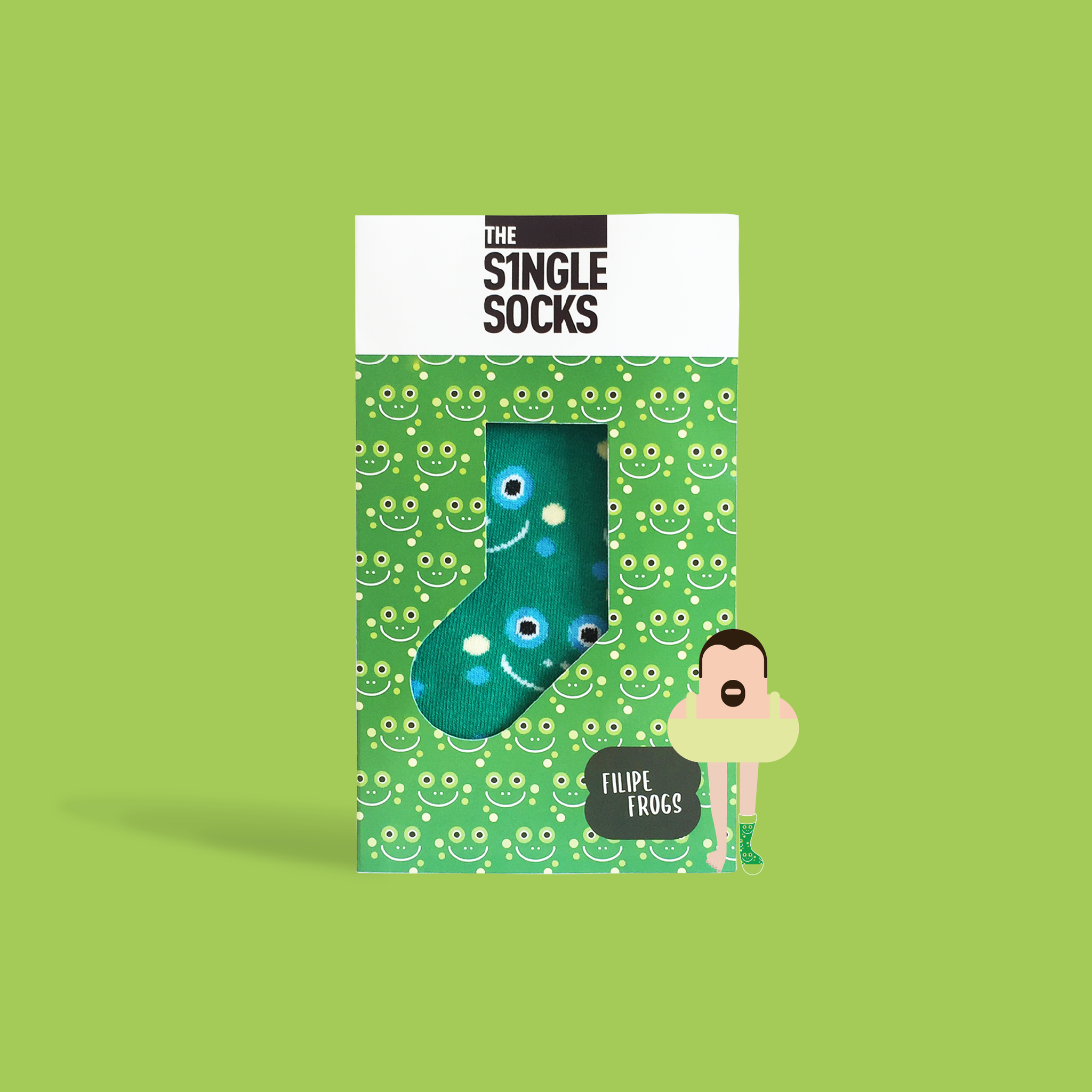 The Single Socks I Filipe Frogs